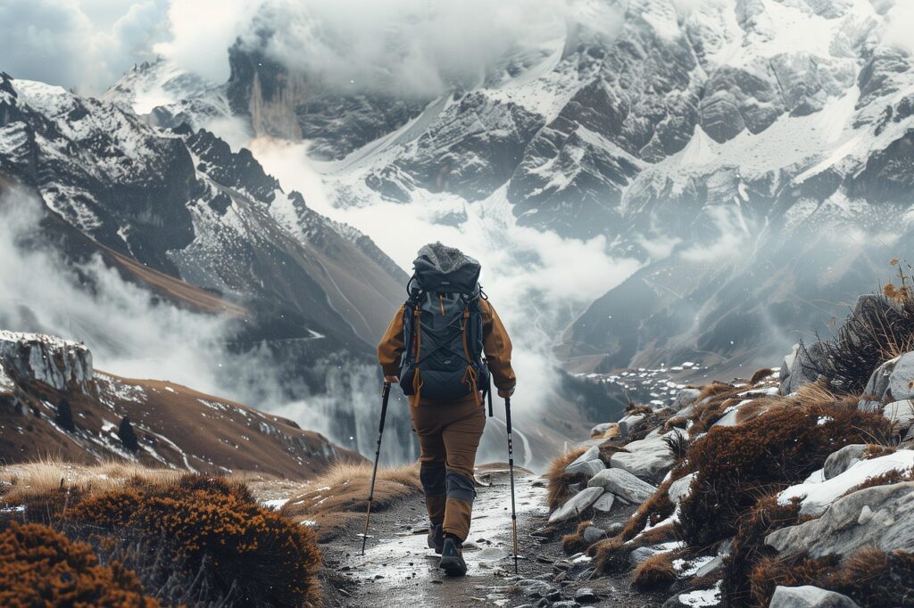 Equipamiento técnico para senderismo y trekking en montaña